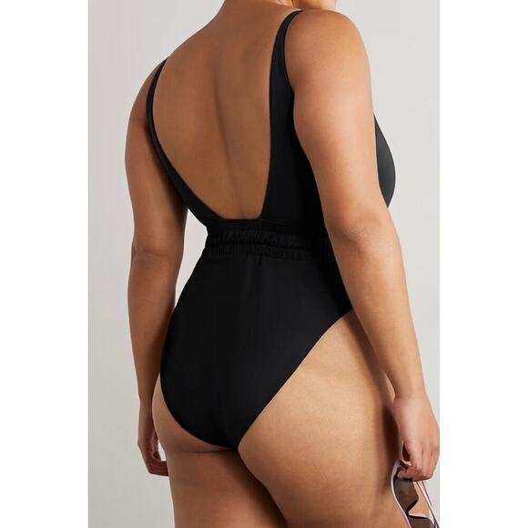 NEW Good American Waist Framer Gathered Swimsuit Sz 7 - Picture 2 of 9